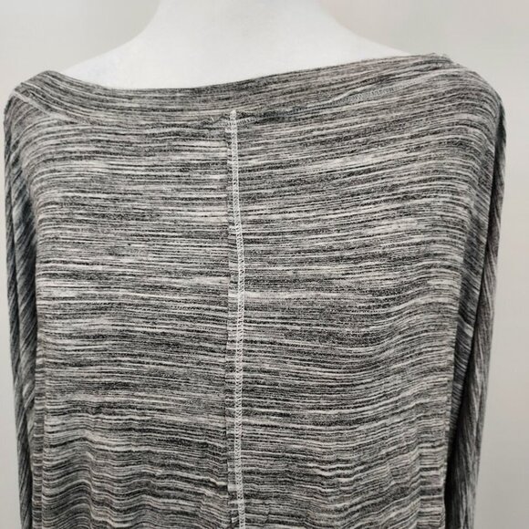 Mododoc Los Angeles Long Dolman Sleeve Charcoal Heather Gray Tee NWT - Picture 3 of 9